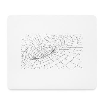 Schwarzes Loch Black Hole - Mousepad (Querformat) - Weiß - Vorne