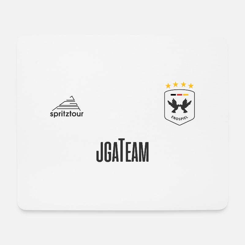 JGA - Trikot - JGA TEAM - Dunkle Schrift - Mousepad (Querformat) - Weiß