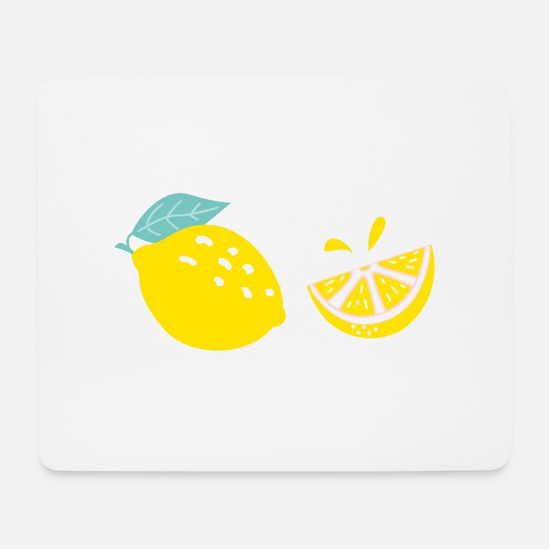 fresh lemons - fresh lemons - Mouse Pad (horizontal) - white