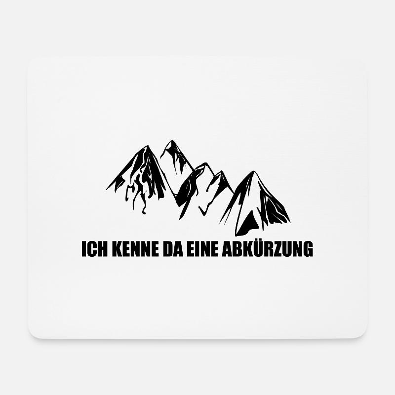ICH KENNE DA EINE ABKÜRZUNG - Mousepad (Querformat) - Weiß