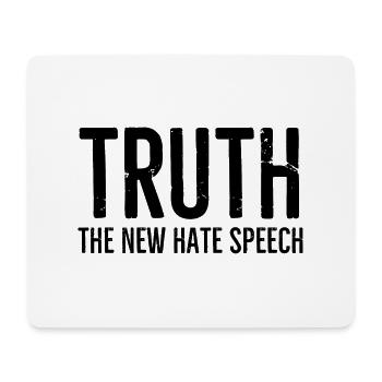 Wahrheit Die neue Hassrede - Mousepad (Querformat) - Weiß - Vorne