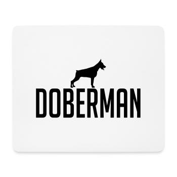 DOBERMAN race de chien Doberman chien chien Wilsigns - Tapis de souris (format paysage) - blanc - Devant