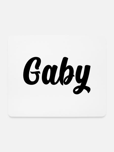 Gaby - Mousepad (Querformat) - Weiß