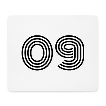 09 Streifen - Mousepad (Querformat) - Weiß - Vorne