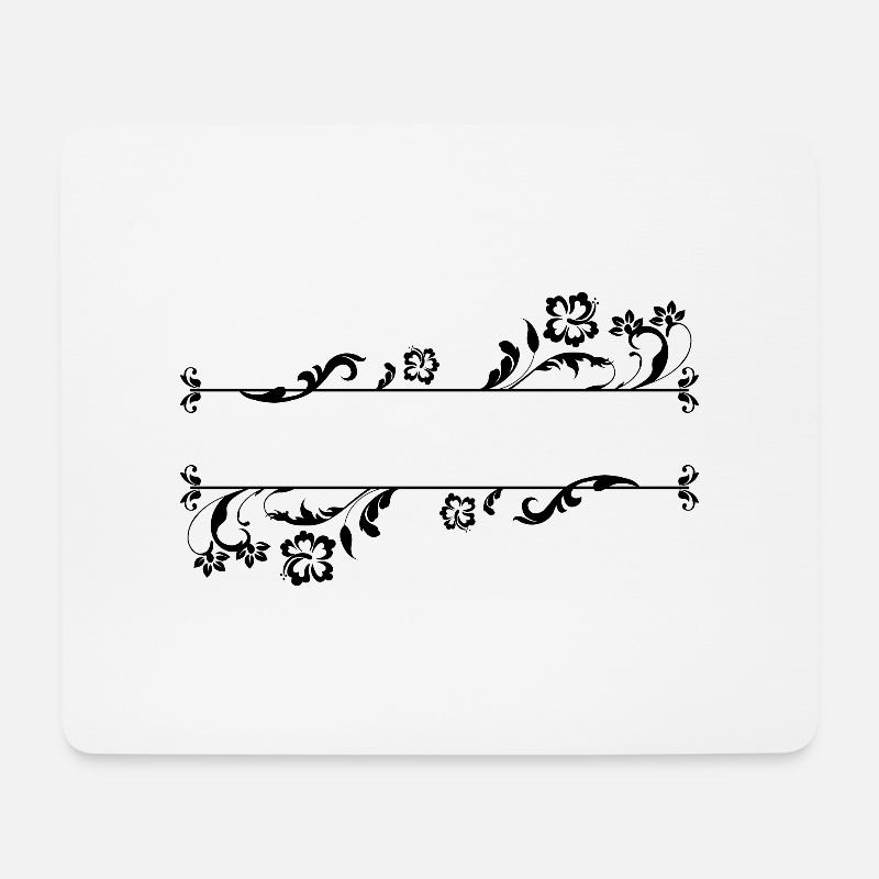 Namen oder Zahlen - Mousepad (Querformat) - Weiß