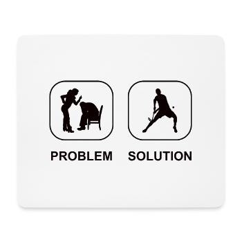 Feldhockey Geschenk Hockeyspieler Unihockey Hockey - Mousepad (Querformat) - Weiß - Vorne