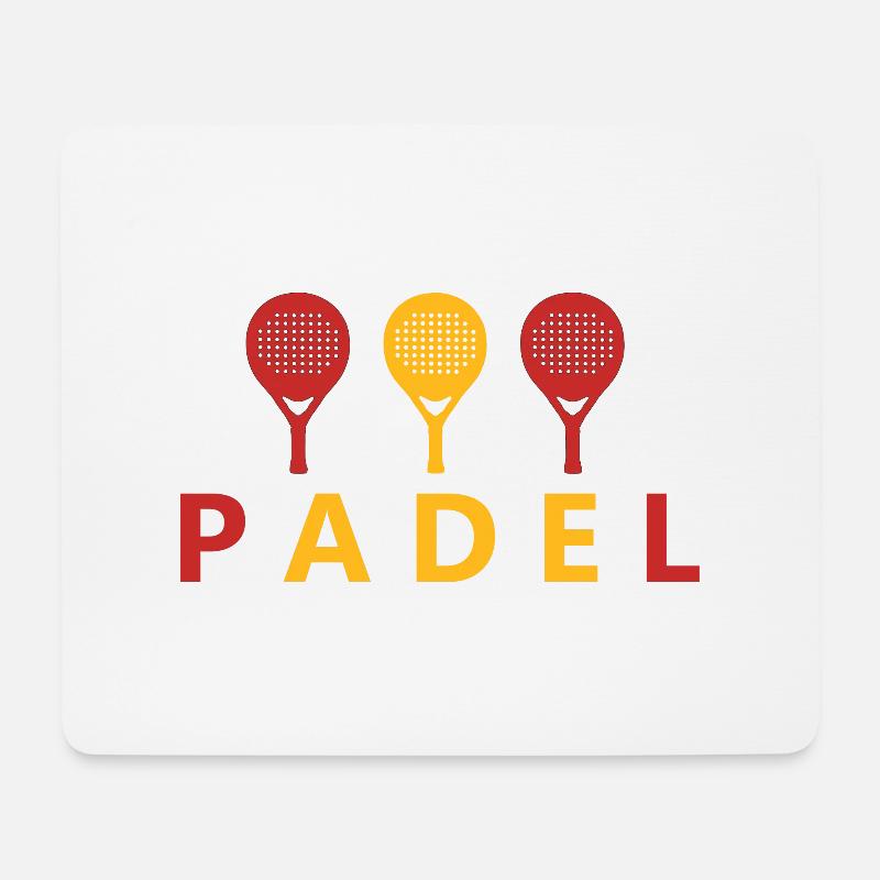 PADEL SPANIEN - Mousepad (Querformat) - Weiß