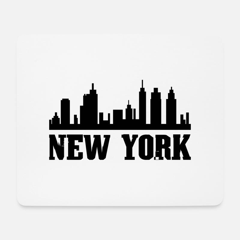 New York - Mousepad (Querformat) - Weiß