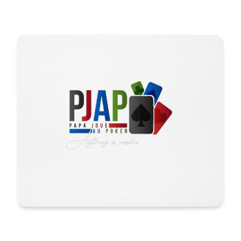 papa joue au poker design - Tapis de souris (format paysage) - blanc - Devant