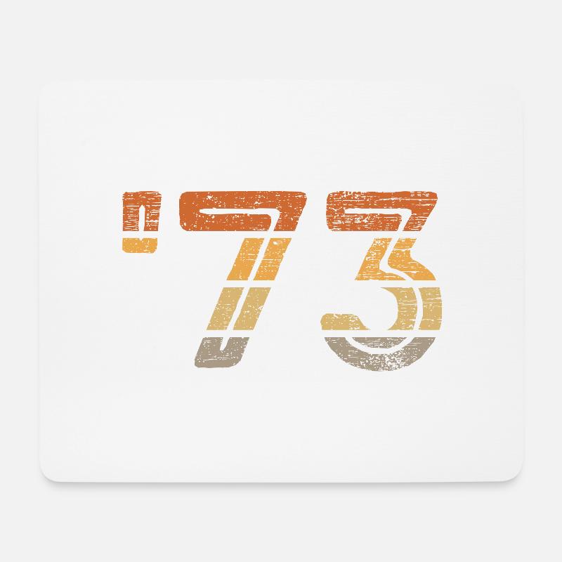 Anniversaire '73 - Tapis de souris (format paysage) - blanc