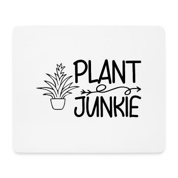 Accro aux plantes - Tapis de souris (format paysage) - blanc - Devant