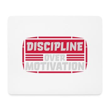Citation de discipline sur la motivation - Tapis de souris (format paysage) - blanc - Devant