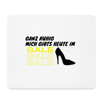 mich gibts heute im sale - Mousepad (Querformat) - Weiß - Vorne