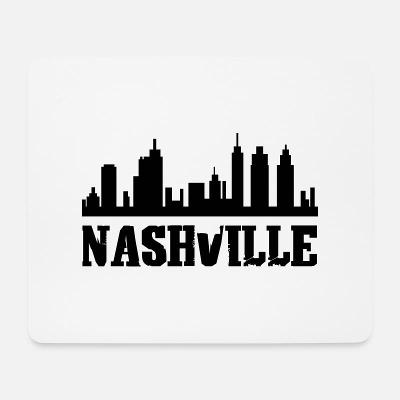 Nashville - Mousepad (Querformat) - Weiß