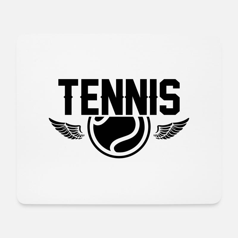 tennis - Mousepad (Querformat) - Weiß