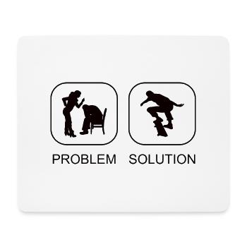 Skateboard Skaten Skateboarding Skater Skate-Fan - Mousepad (Querformat) - Weiß - Vorne
