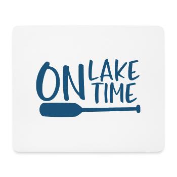On Lake Time - Mouse Pad (horizontal) - white - Front