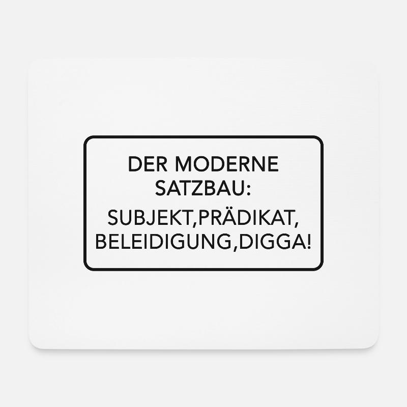 Der moderne Satzbau - Mousepad (Querformat) - Weiß