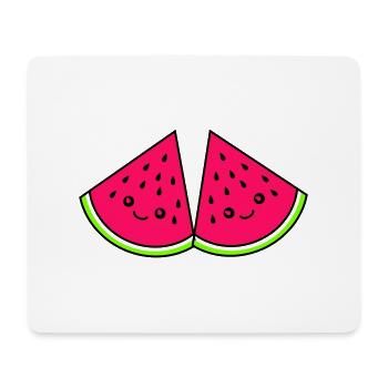 melone lustige - Mousepad (Querformat) - Weiß - Vorne