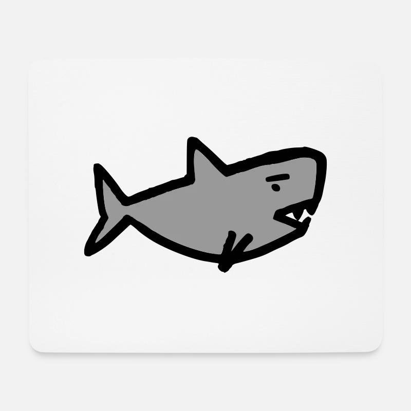 Shark - Mouse Pad (horizontal) - white
