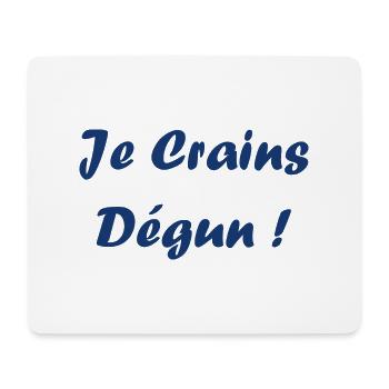 Je crains dégun - Tapis de souris (format paysage) - blanc - Devant