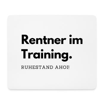 Rentner im Training - Mousepad (Querformat) - Weiß - Vorne