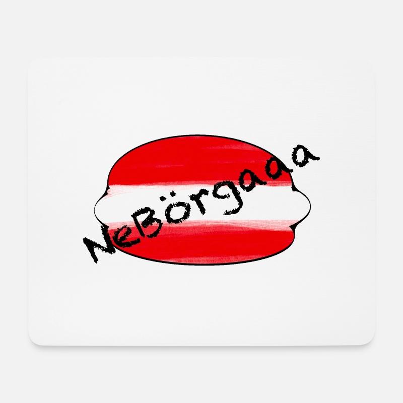 Nebörgaaaa - Mousepad (Querformat) - Weiß