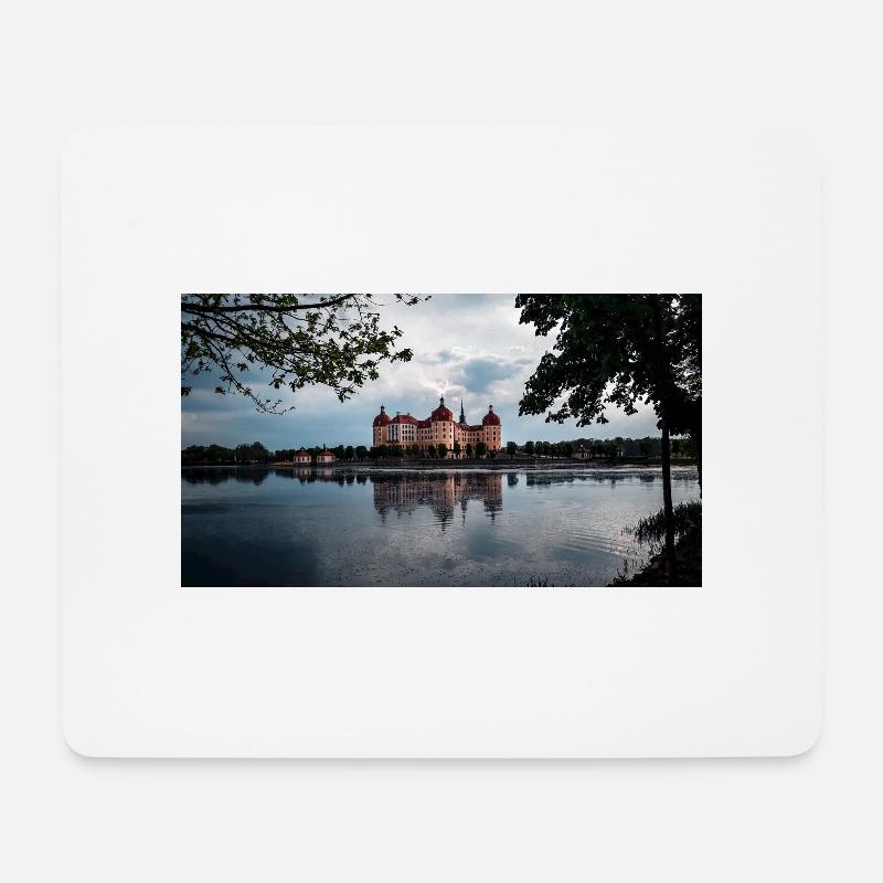 Moritzburger Schloss Dresden Sachsen - Mousepad (Querformat) - Weiß