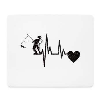 Fishing Fishing Fishing Fishing Hook Angler - Mouse Pad (horizontal) - white - Front