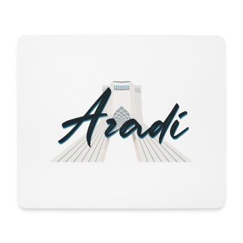 Azadi Tower - Persian Art (Iran) - Mouse Pad (horizontal) - white - Front