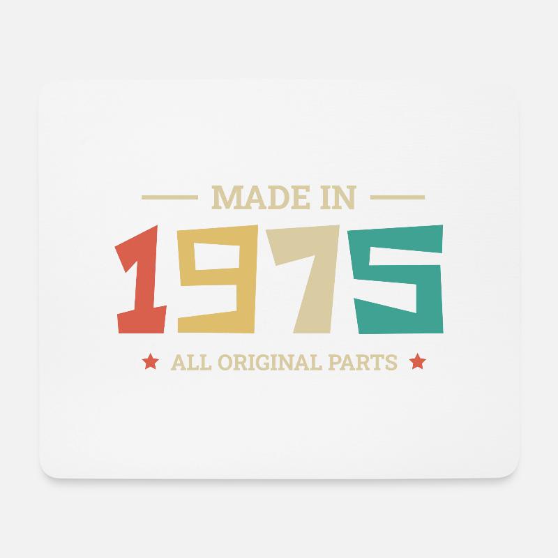Legendär seit 1975 Original 1975 - Mousepad (Querformat) - Weiß