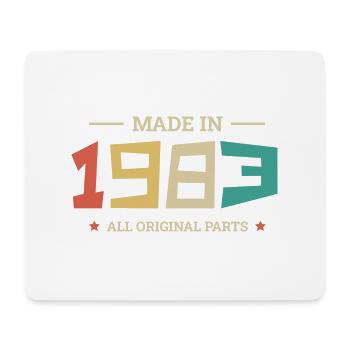 Legendär seit 1983 Original 1983 - Mousepad (Querformat) - Weiß - Vorne