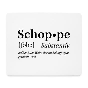 Rheinhessische Mundart "Schobbe" - Mousepad (Querformat) - Weiß - Vorne