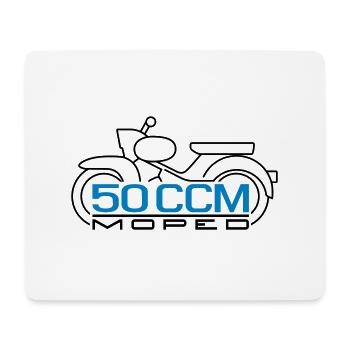 50cc Moped Star Emblem v.2 - Mouse Pad (horizontal) - white - Front