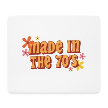 made in the 70s - Tapis de souris (format paysage) - blanc - Devant