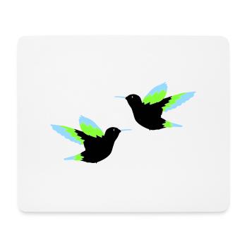 Hummingbird 02 - Mouse Pad (horizontal) - white - Front