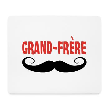 Grand Frère - Tapis de souris (format paysage) - blanc - Devant