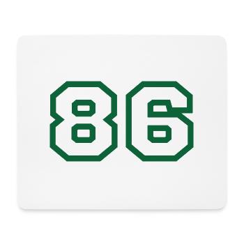 Nummer 86 Sport - Mousepad (Querformat) - Weiß - Vorne