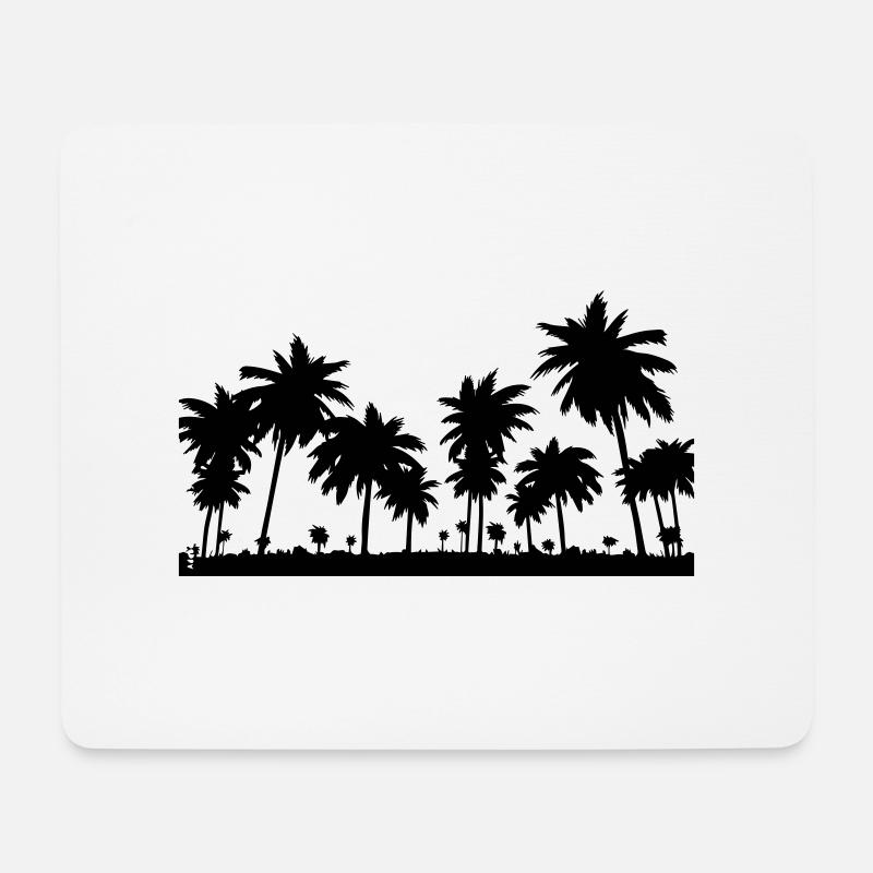 Palm trees - Mouse Pad (horizontal) - white