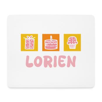 Lorien als Vorname - Mousepad (Querformat) - Weiß - Vorne