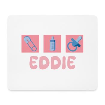 Sucette Eddie - Tapis de souris (format paysage) - blanc - Devant