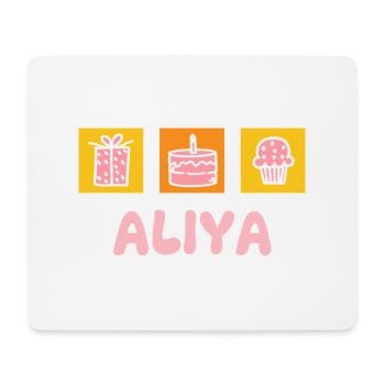 Aliya as a first name - Mouse Pad (horizontal) - white - Front