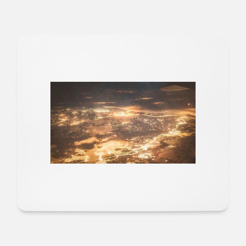 Fliegen über Oslo - Mousepad (Querformat) - Weiß