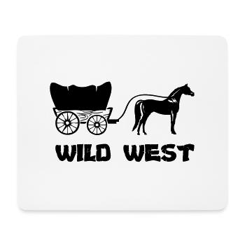 Western Carriage Wild West - Mouse Pad (horizontal) - white - Front
