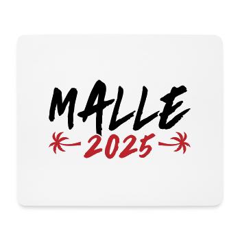 Malle 2025 Palme - Mallorca Urlaub - Mousepad (Querformat) - Weiß - Vorne