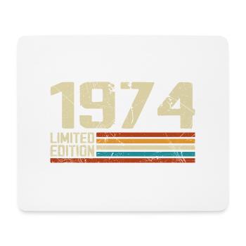Vintage 1974 Retro Birthday - Born in 1974 - Mouse Pad (horizontal) - white - Front