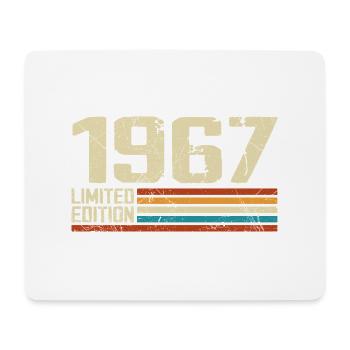 Vintage 1967 Retro Birthday - Born in 1967 - Mouse Pad (horizontal) - white - Front