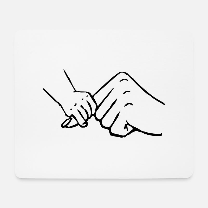 mutter baby - Mousepad (Querformat) - Weiß