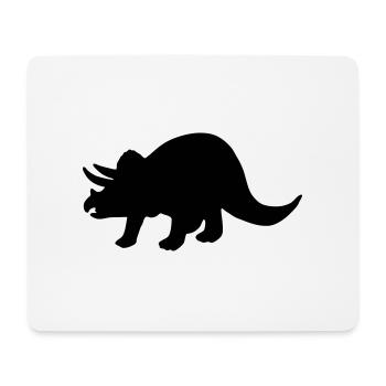 Dinosaur - Triceratops - Mouse Pad (horizontal) - white - Front