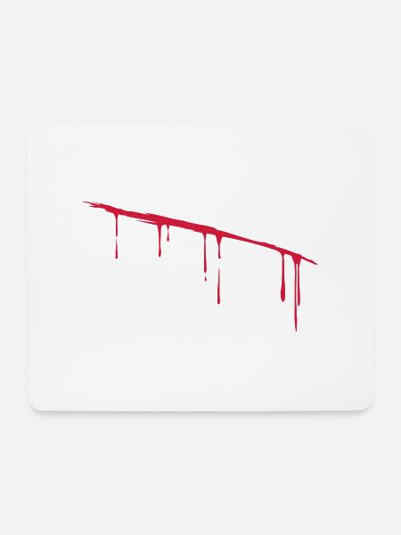 gore Schwerthieb - Mousepad (Querformat) - Weiß
